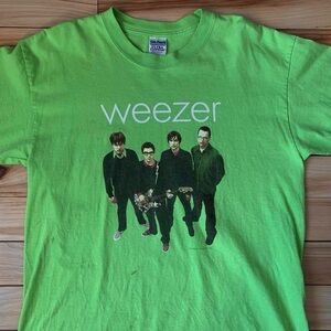 2001 Y2K Vintage Weezer Green Album T-shirt